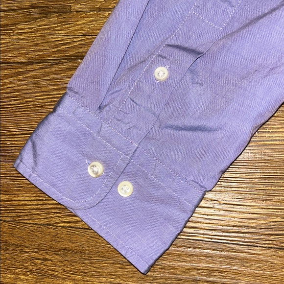 American Living Lavender Shirt with White Collar - Picture 6 of 6
